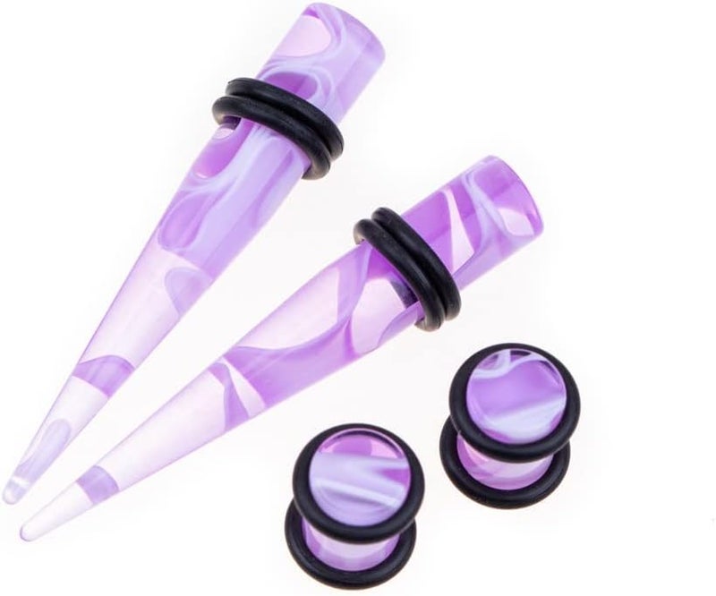 Memsion Ear Stretching Kit 50 Pieces 14Gauges-00Gauges Earrings Piercing Kit - Image 3